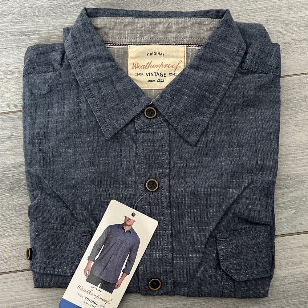 Weatherproof Men's Charcoal Shirt Jacket